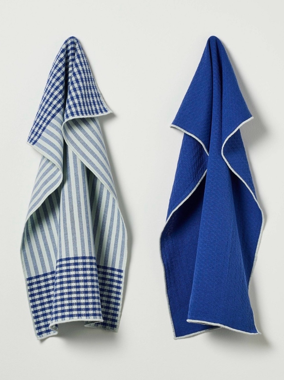 Hearth & Hand Magnolia Set of 2 Stripe + Blue Kitchen Towels